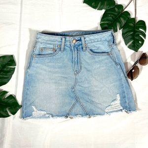 American Eagle  Denim A-Line Mini Skirt